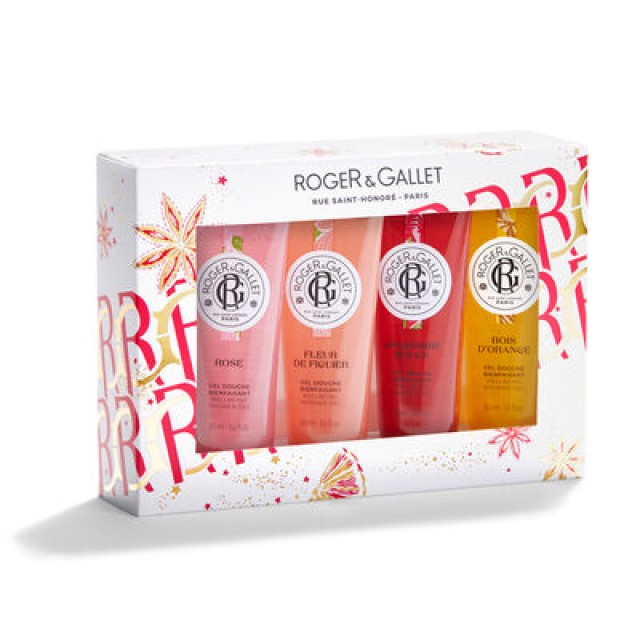 Roger&Gallet Xmas Set Multi 4gels Douche Αρωματικά Αφρόλουτρα Σώματος, 4 x 50ml