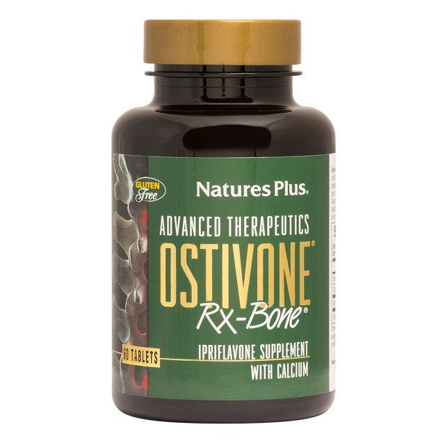 Natures Plus Ostivone Rx Bone Συμπλήρωμα Διατροφής Για Υγιή Οστά, 60 Ταμπλέτες