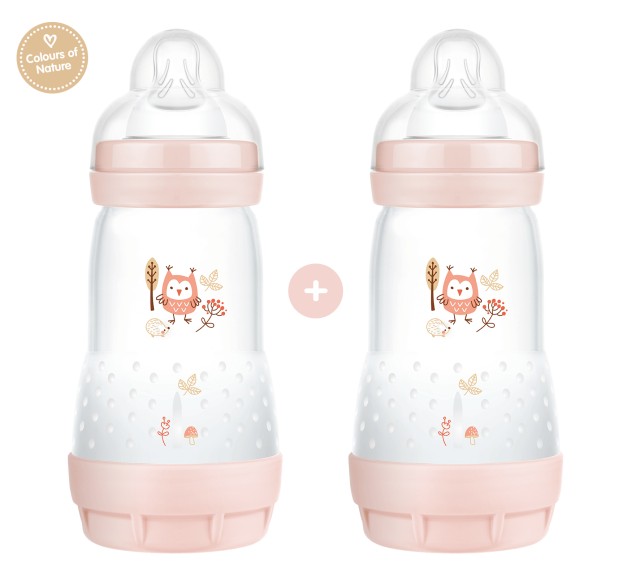 Mam Anti-Colic Easy Start Μπιμπερό με Θήλη Σιλικόνης κατά των Κολικών 2+ μηνών, 2x260ml