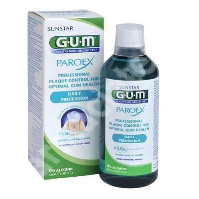 Sunstar GUM Paroex Daily Prevention 0.06% Στοματικό Διάλυμα για Ενήλικες 500ml