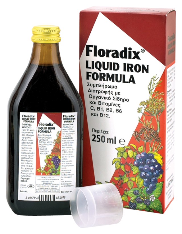 Power Health Floradix Τονωτική Φόρμουλα για τις Γυναίκες, 250ml