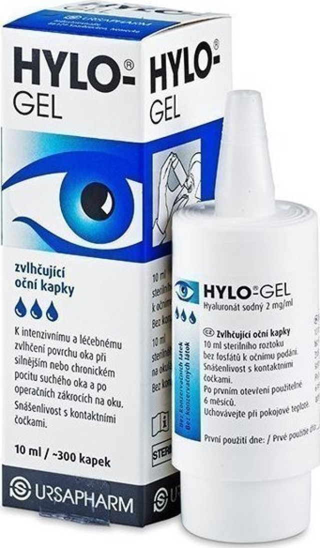 Pharmex Hylo - Gel 2mg, Λιπαντικές Οφθαλμικές Σταγόνες, Υαλουρονικό Νάτριο 10ml/300 σταγόνες