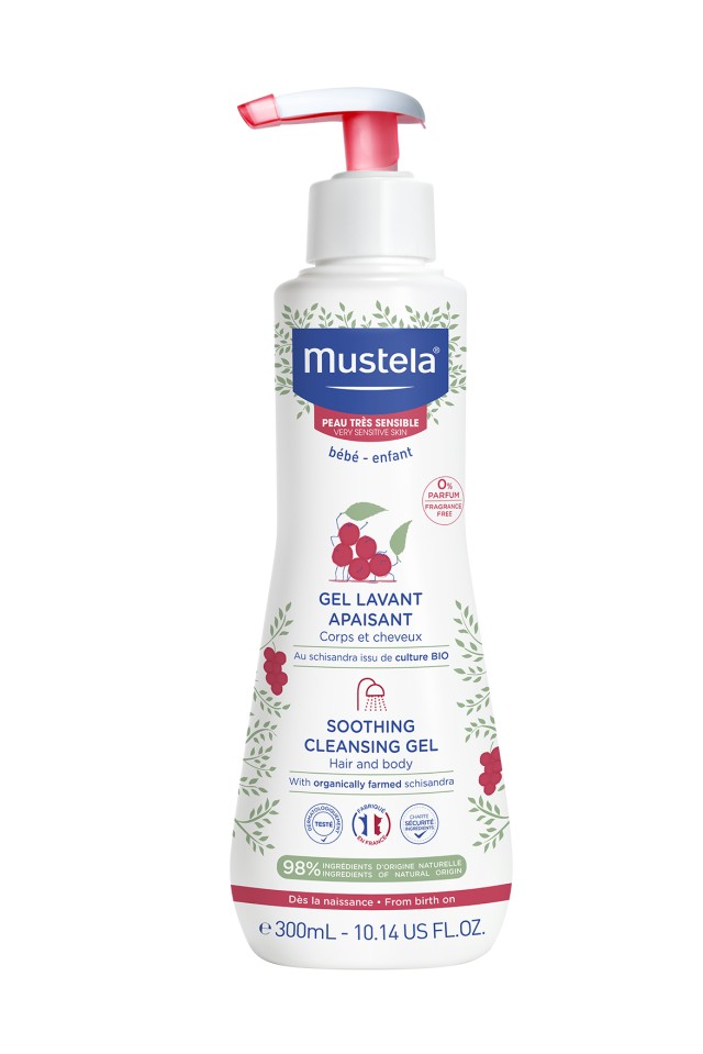 Mustela Soothing Cleansing Hair & Body Gel Βρεφικό Καταπραϋντικό Καθαριστικό Τζελ για Μαλλιά & Σώμα 300ml