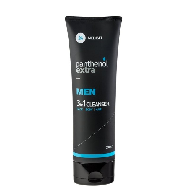 Panthenol Extra MEN 3 in 1 Cleanser Ανδρικό Σαμπουάν - Αφρόλουτρο 200ml