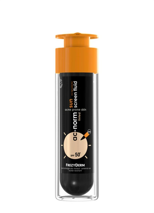 Frezyderm AC Norm Sunscreen Fluid Sun Tinted SPF50+ Colored Sunscreen...