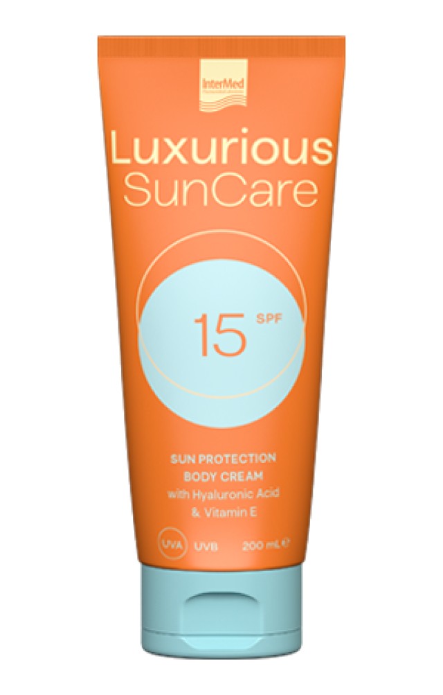 Luxurious Sun Care Sun Protection Body Cream SPF15 Αντηλιακή Κρέμα Σώματος, 200 ml