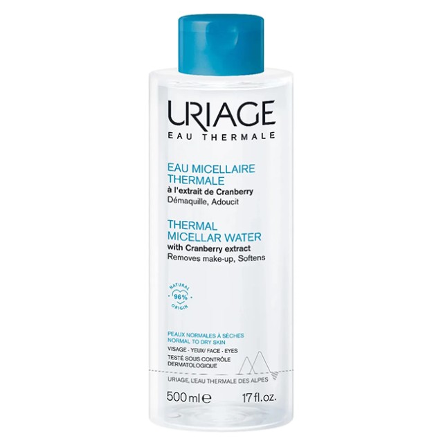 Uriage Thermal Micellar Water Normal to Dry Skin Καθαριστικό Νερό Π...