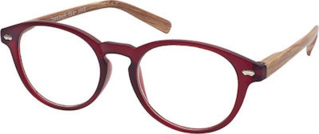 EyeLead Γυαλιά Πρεβυωπίας-Διαβάσματος Ε186 Μπορντό Κοκκάλινα/Ξύλινα +2.50