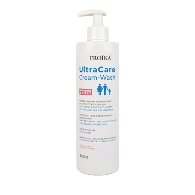 Froika Ultracare Cream-Wash Καταπραϋντικό Κρεμοντούζ για Ατοπικές Ε...