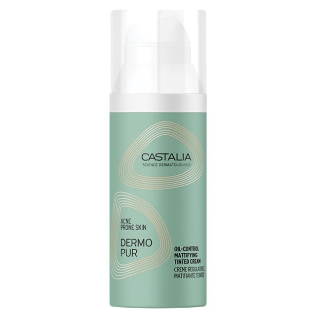 Castalia Dermopur Oil Control Mattifying Κρέμα Προσώπου με Χρώμα, 50ml