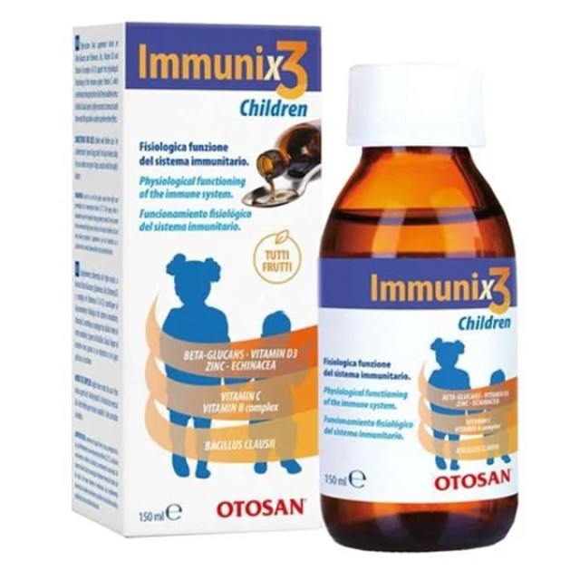 Otosan Immunix 3 Παιδικό Συμπλήρωμα Διατροφής σε Σιρόπι, 150ml