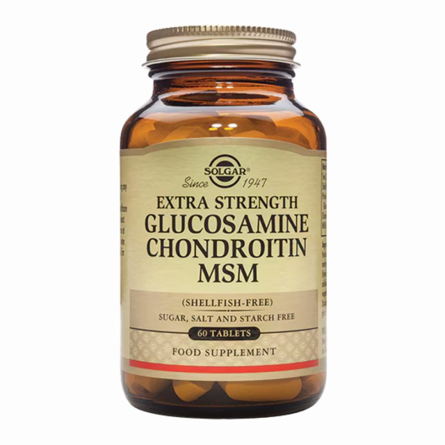 Solgar Extra Strength Glucosamine Chondroitin Msm Συμπλήρωμα Διατρο...