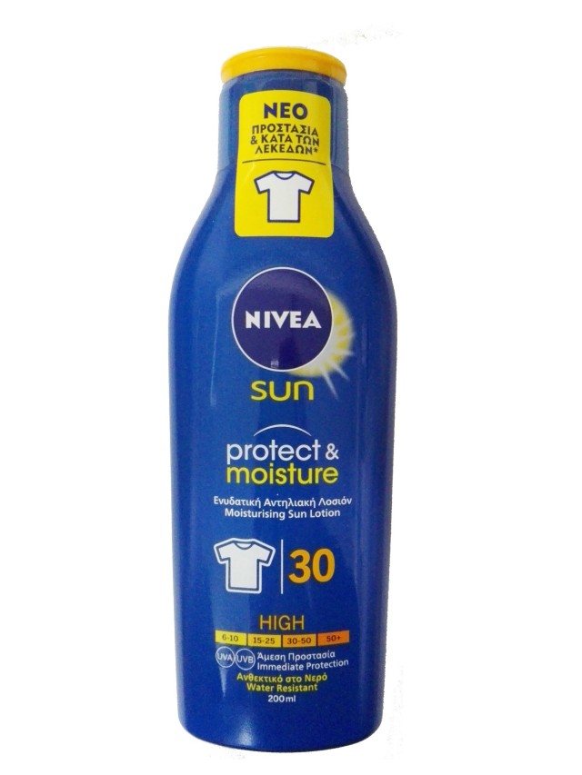 Nivea Sun Protect & Moisture Lotion SPF30 Αντηλιακή ενυδατική λοσιόν 200ml