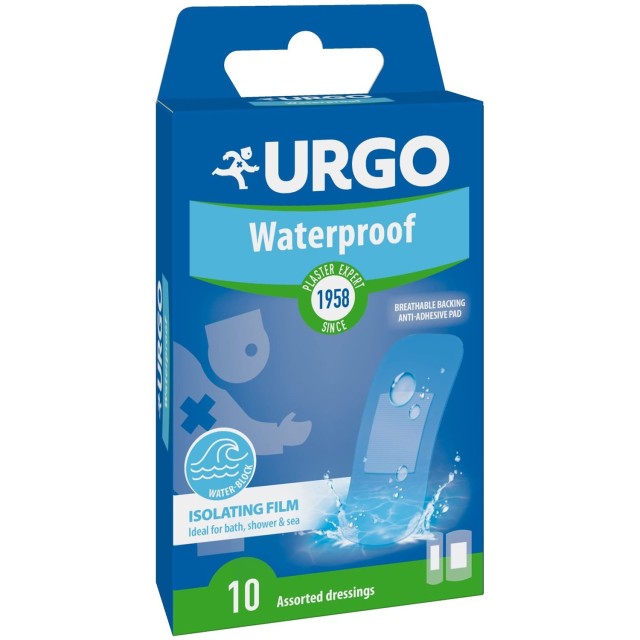 Urgo Waterproof Pads Αδιάβροχα Αυτοκόλλητα Επιθέματα Πληγών, 10τμχ