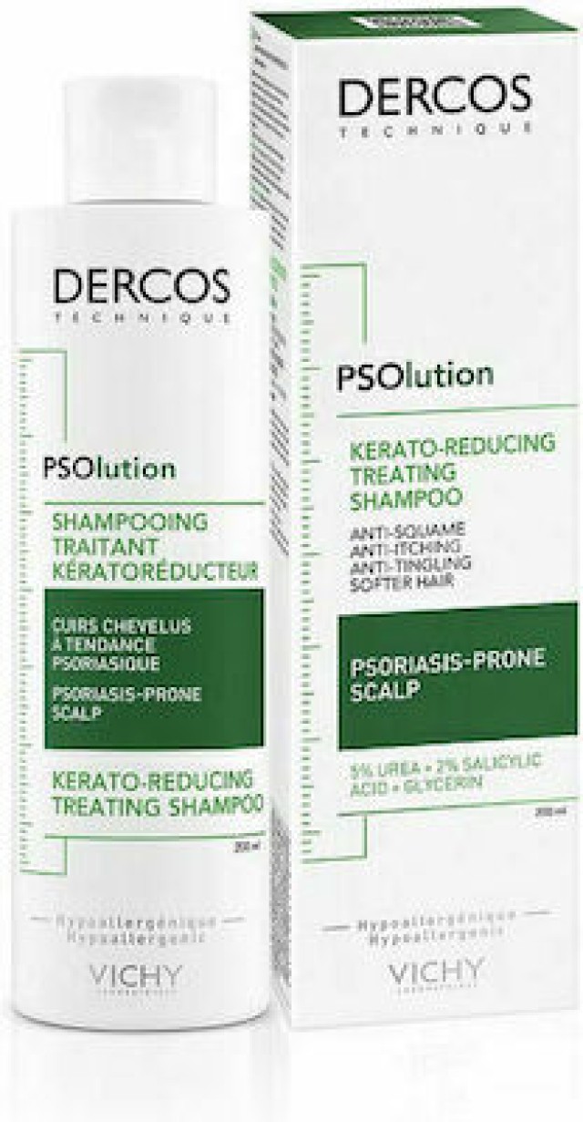 Vichy Dercos PSOlution Σαμπουάν Κατά της Ψωρίασης, 200ml