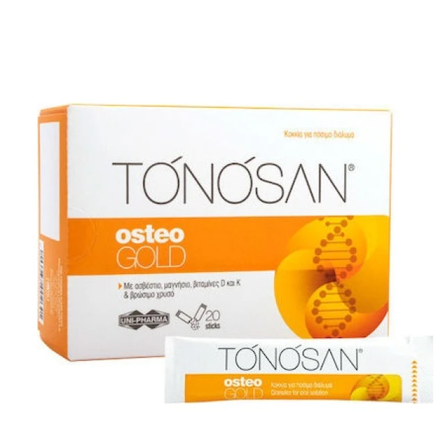 Tonosan Osteogold Nutritional Supplement For Bones - Muscles, 20 Sachets