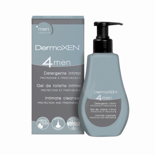 DermoXEN 4 MEN Καθαριστικό για την Ευαίσθητη Περιοχή των Ανδρών, 125ml