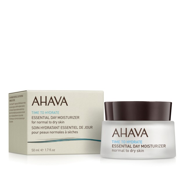 Ahava Time To Hydrate Essential Day Moisturizer Ενυδατική Κρέμα Ημέρας για Κανονική - Ξηρή Επιδερμίδα, 50ml