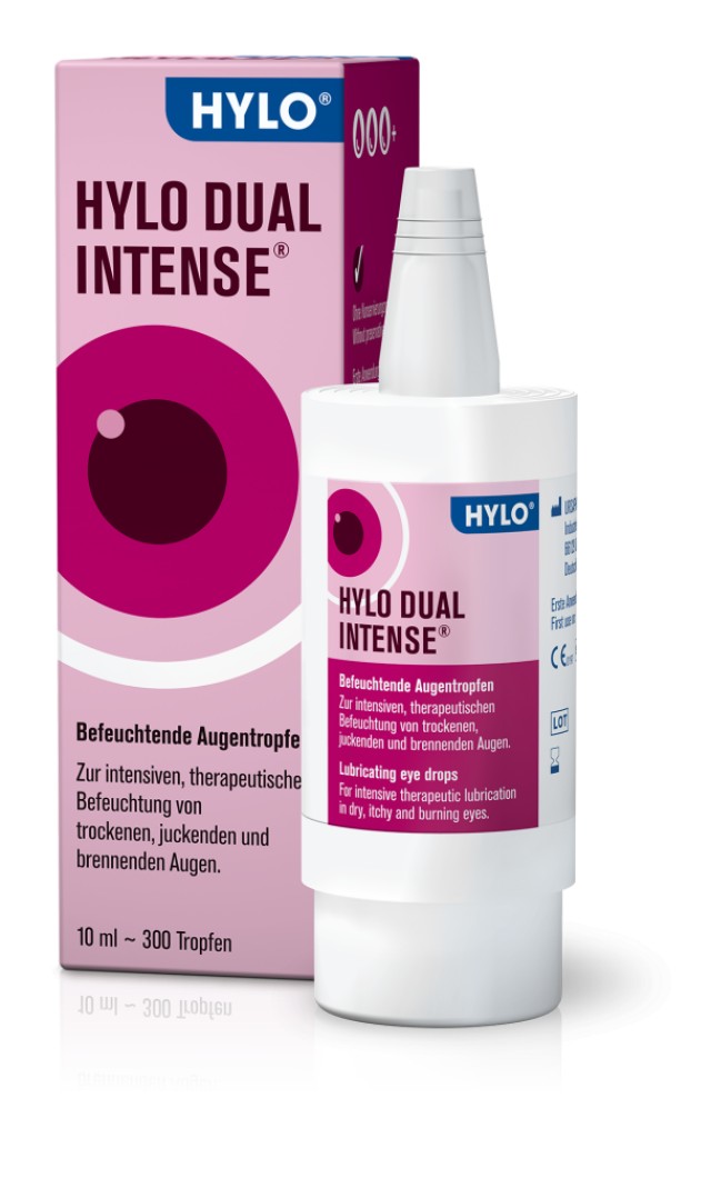 Ursapharm Hylo Dual Intense Οφθαλμικές Σταγόνες με Εκτοΐνη και Υαλο...