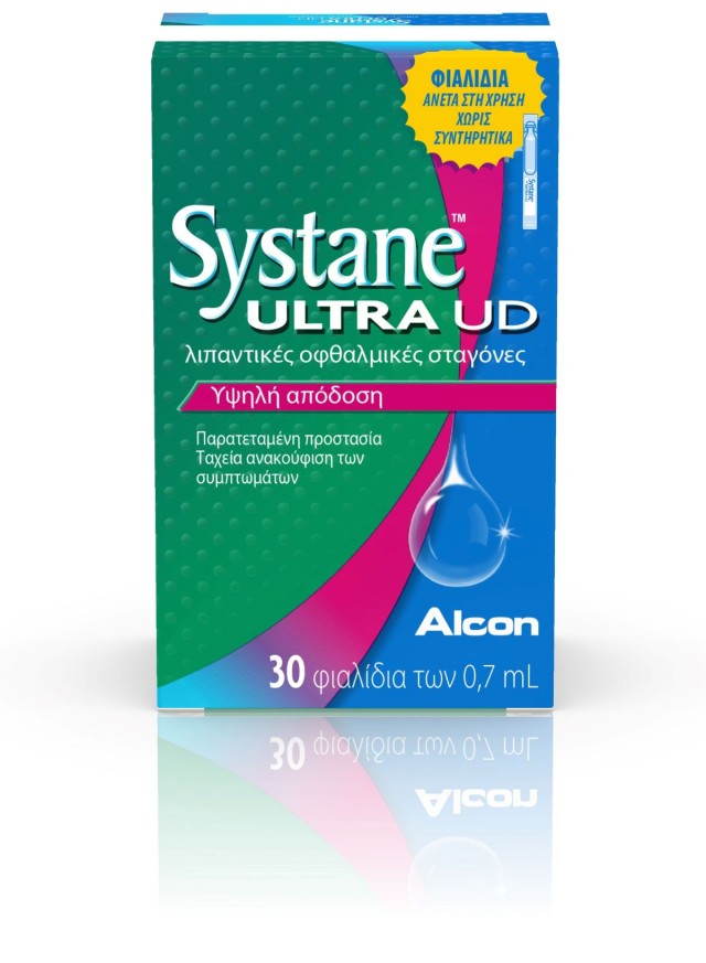 Systane Ultra UD Λιπαντικές Οφθαλμικές Σταγόνες, 30 Αμπούλες x 0.7ml