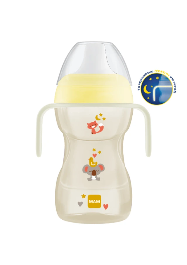 Mam Fun to Drink Cup Educational Cup with Handles Night 8+ Months...
