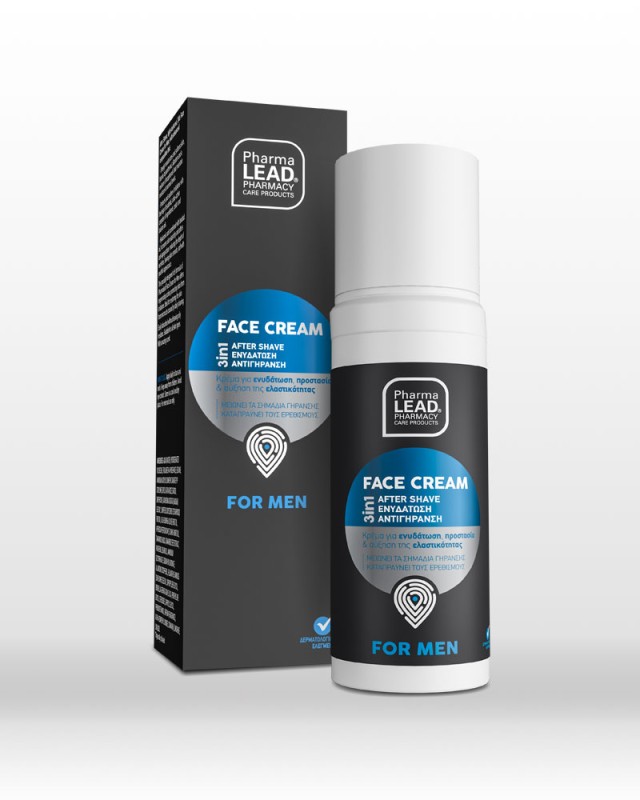 Pharmalead 3 in 1 Men Face Cream Ενυδατική Κρέμα για την Ανδρική Επ...