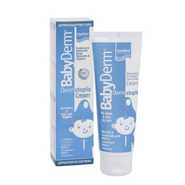 Babyderm Dermatopia Cream Ενυδατική & Μαλακτική Κρέμα Προσώπου και Σώματος, 75 ml