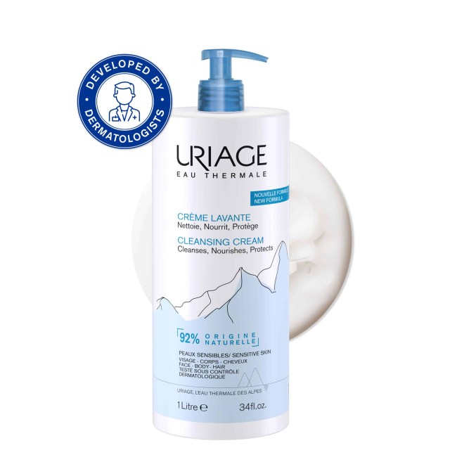 Uriage Eau Thermale Cleansing Cream Κρέμα Καθαρισμού, 1000ml