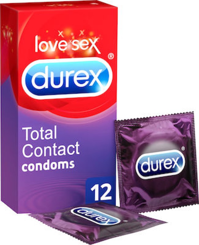 Durex Προφυλακτικά Total Contact, 12τμχ
