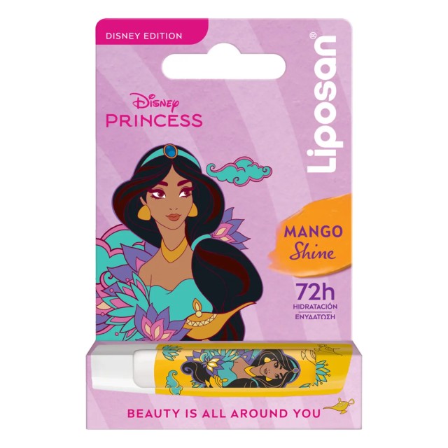 Liposan Disney Jasmine Mango Shine Ενυδατικό Balm Χειλιών με Άρωμα ...