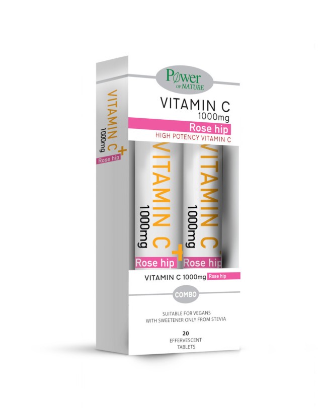 Power Health Promo High Potency Vitamin C 1000mg Rose Hip, 2x20 δισκία