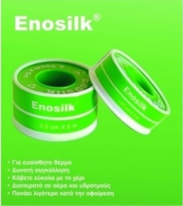 Kessler Enosilk Μεταξωτή Αυτοκόλλητη Ταινία Επιθεμάτων 1,25cm x 5m