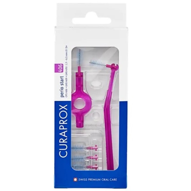 Curaprox CPS 406 Perio Start Μεσοδόντια Βουρτσάκια με 2 Λαβές, 5τμχ