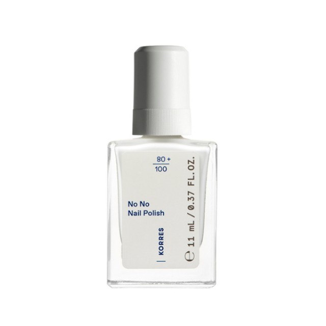Korres No No Nail Polish 01 Pure White Βερνίκι νυχιών, 11ml