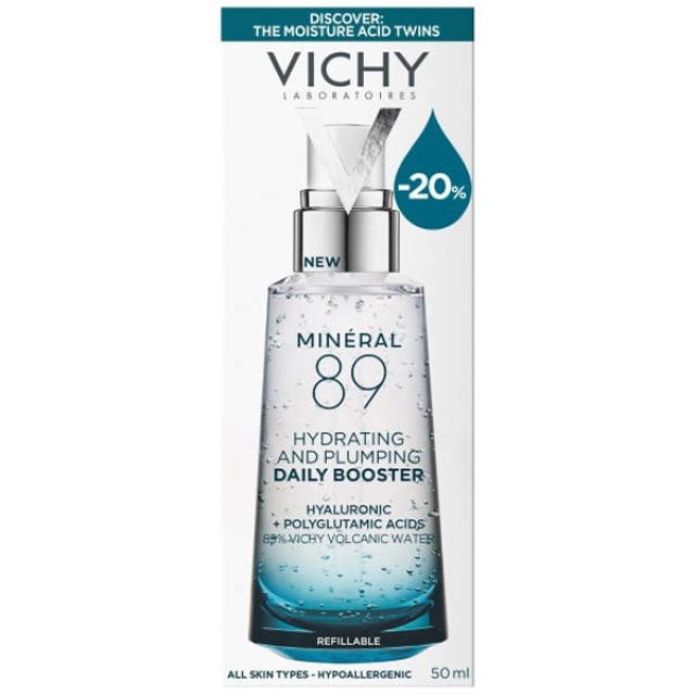Vichy (Promo -20%) Mineral 89 Hyaluronic Acid Face Moisturizer Ενυδ...