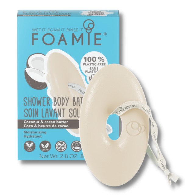 Foamie Shower Body Bar Shake Your Coconuts για ενυδάτωση 80gr