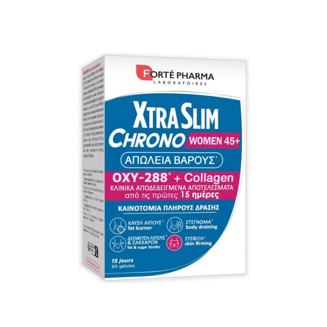 Forte Pharma Xtraslim Chrono Women 45+ Συμπλήρωμα Διατροφής για Αδυ...