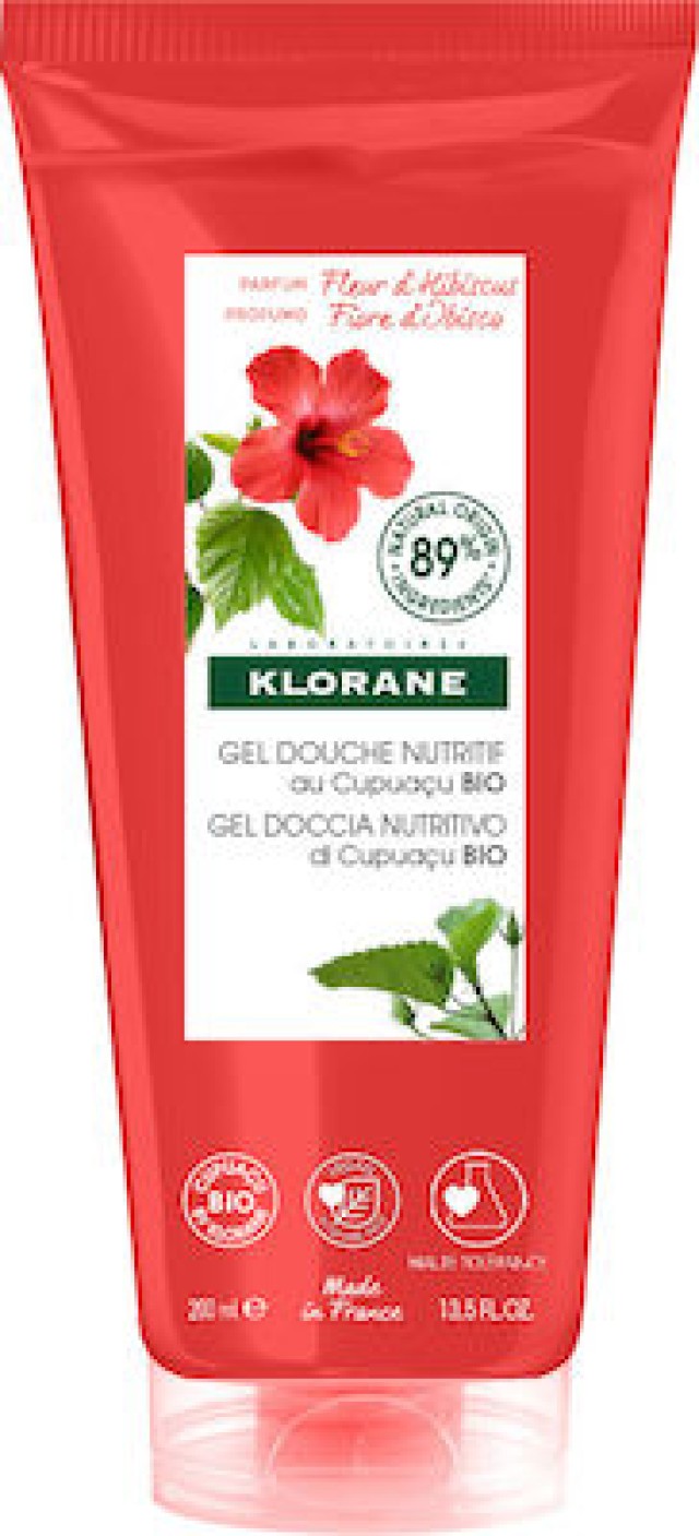 Klorane Cupuacu Fleur D Ibiscus Απαλό Αφρόλουτρο με Άνθος Ιβίσκου, 200ml