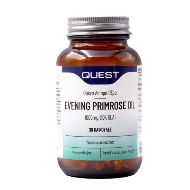 Quest Evening Primrose Oil 1000mg (10% GLA) Συμπλήρωμα Διατροφής με...