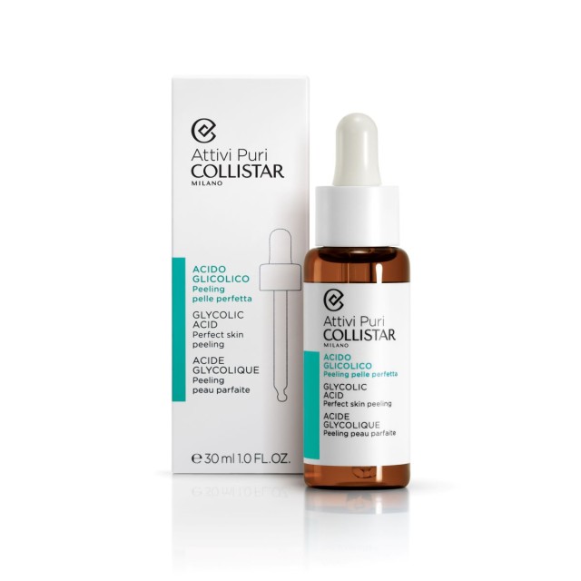 Collistar Attivi Puri Glycolic Acid Perfect Skin Peeling Συμπυκνωμένος Ορός Προσώπου Με γλυκολικό οξύ Για Peeling, 30ml