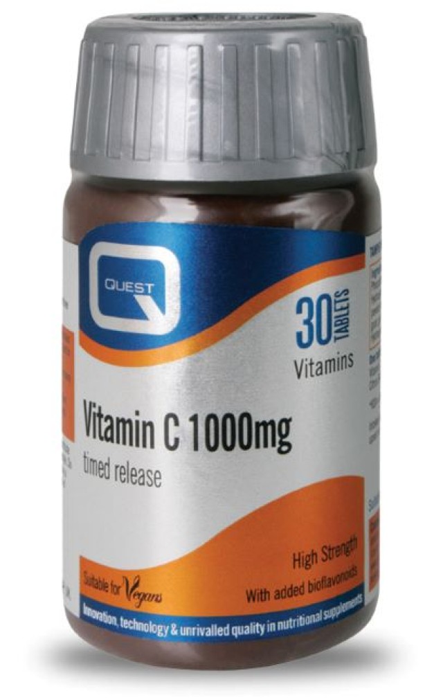 Quest Vitamin C Timed Release 1000mg, 30 ταμπλέτες