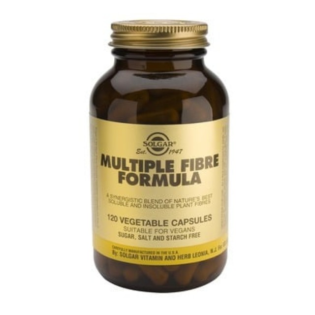 Solgar Multiple Fibre Formula Συμπλήρωμα διατροφής με Φυτικές Ίνες, 120caps