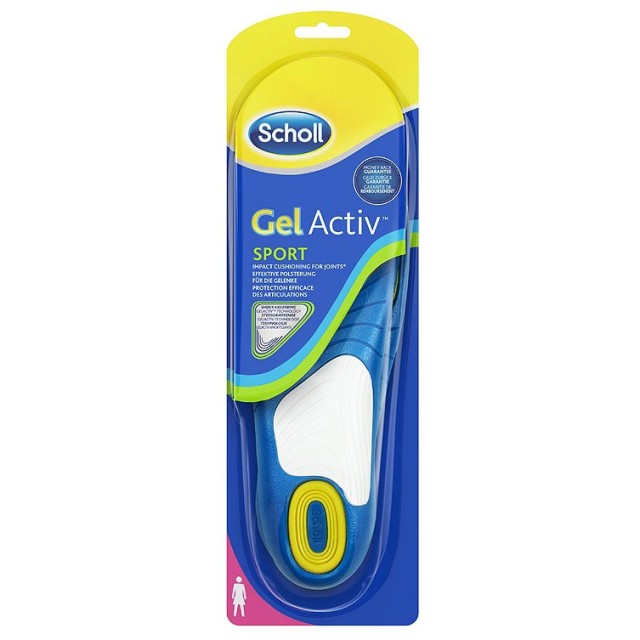 Scholl Gelactiv Sport Καινοτομικοί Ανατομικοί Πάτοι Γυναικείοι για τις Αθλητικές Δραστηριότητες, 2 τεμάχια