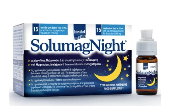 Intermed Solumag Night for Insomnia, 15 Vials x 10ml