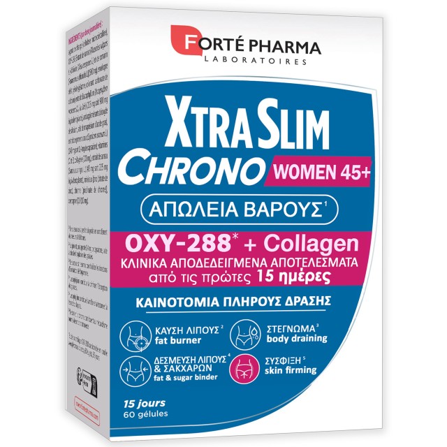 Forte Pharma Xtraslim Chrono Women 45+ Συμπλήρωμα Διατροφής για Αδυ...