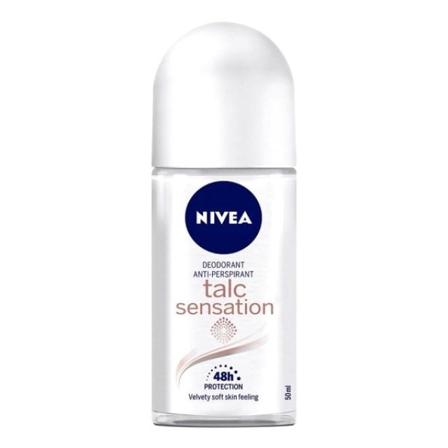 Nivea Talc Sensation Γυναικείο Αποσμητικό Roll-on 48ωρης Προστασίας, 50ml