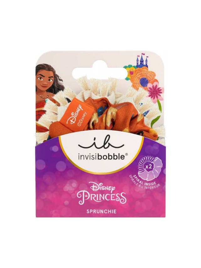 Invisibobble Kids Sprunchie Disney Moana Παιδικά Λαστιχάκια Μαλλιών, 2 Τεμάχια