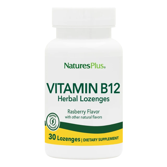 Natures Plus B-12 1000mcg (Raspberry Logenzes), 30 Lozenges