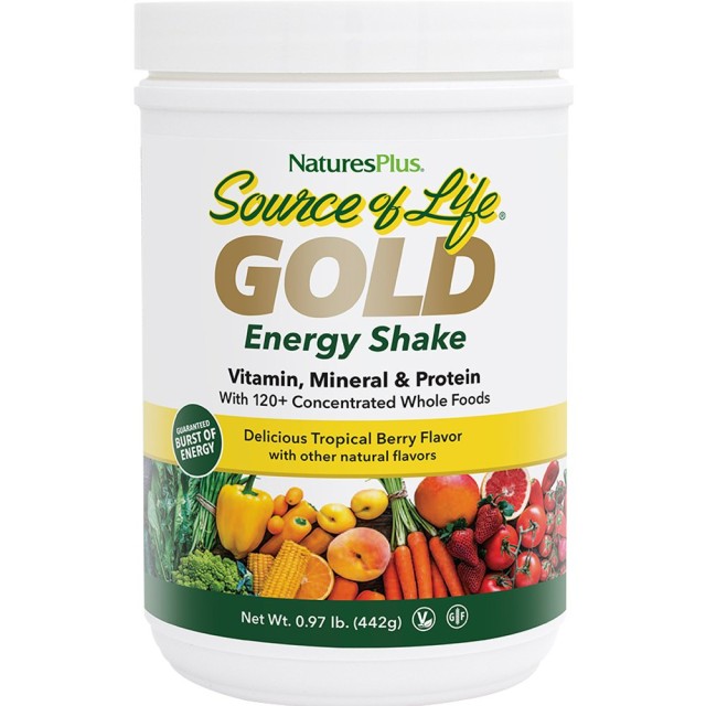 Natures Plus Source of Life Gold Shake Πολυβιταμινούχο Συμπλήρωμα Διατροφής, 442gr
