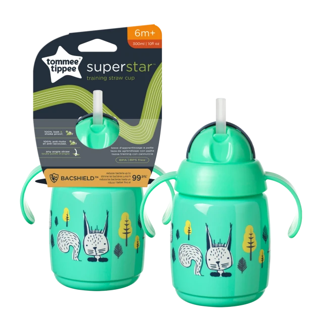 Tommee Tippee SuperStar Training Straw Cup Green Training Cup...